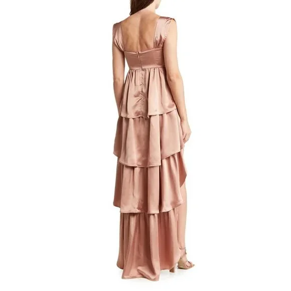 WEWOREWHAT Corset High Low Maxi Dress in Canvas Size US 4 - Picture 14 of 14